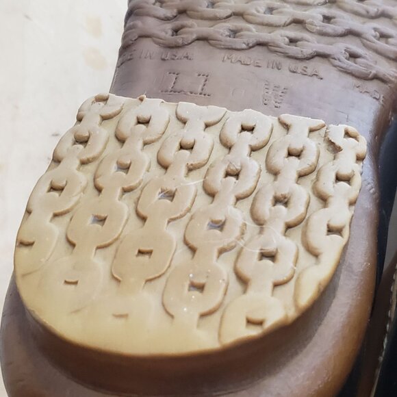 Vintage LL Bean Duck Boots Maine Hunting Shoe Men Size 11 Rubber Leather 5 Eye - Picture 11 of 11